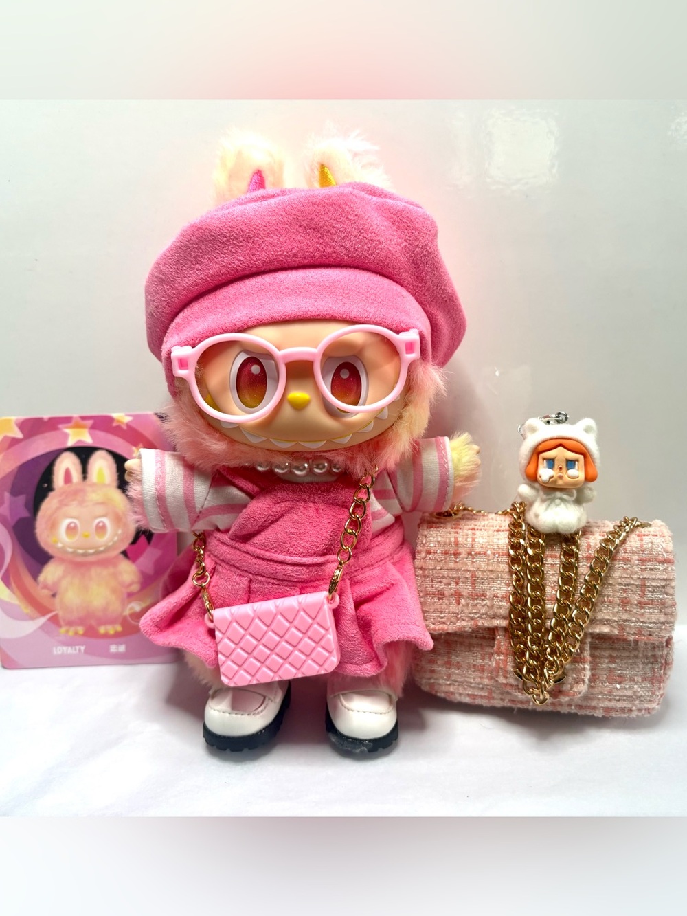 Loyalty from BIE series is pretty in pink! 9 piece outfit w/ bag charm!